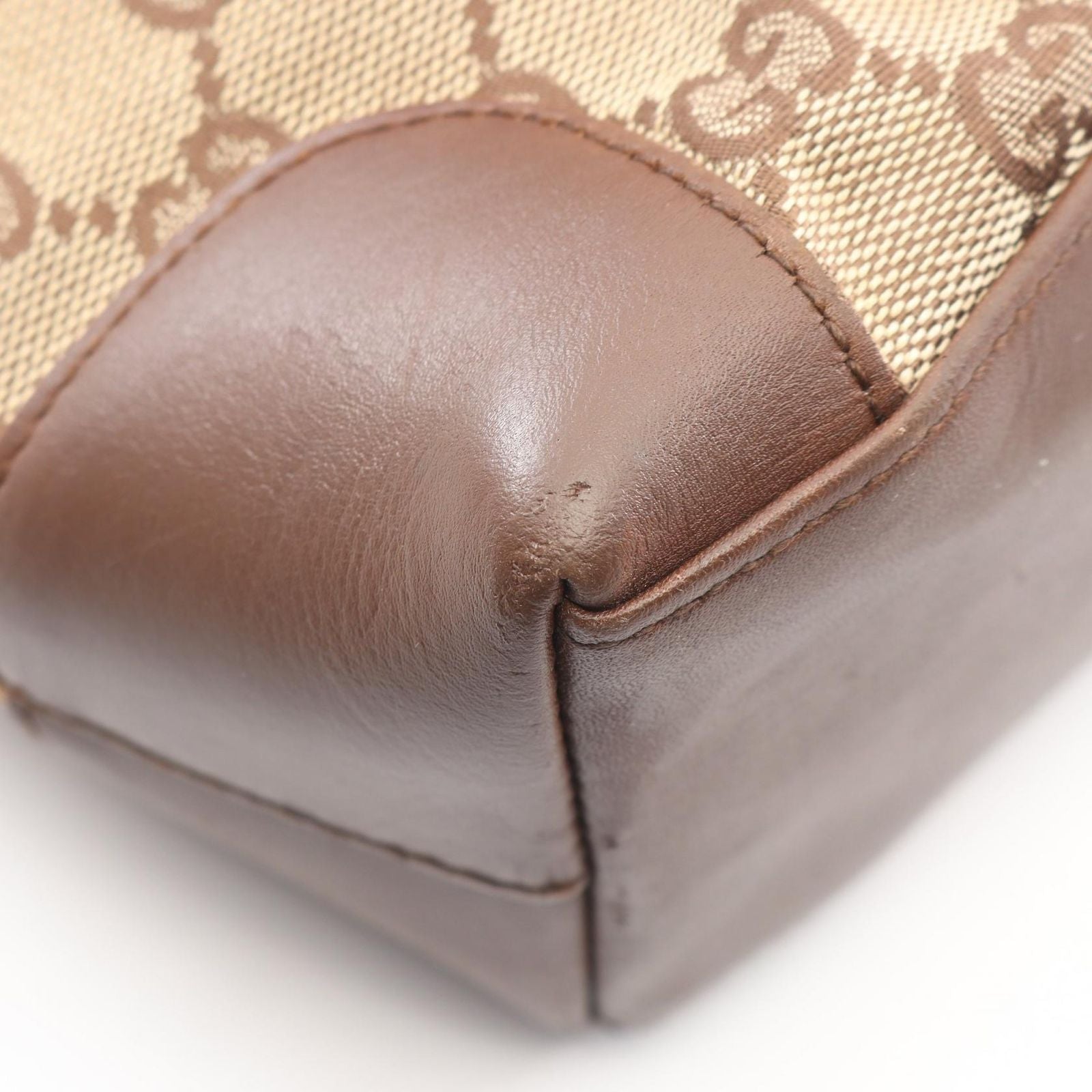 Gucci Tote Bag GG Canvas Beige Brown