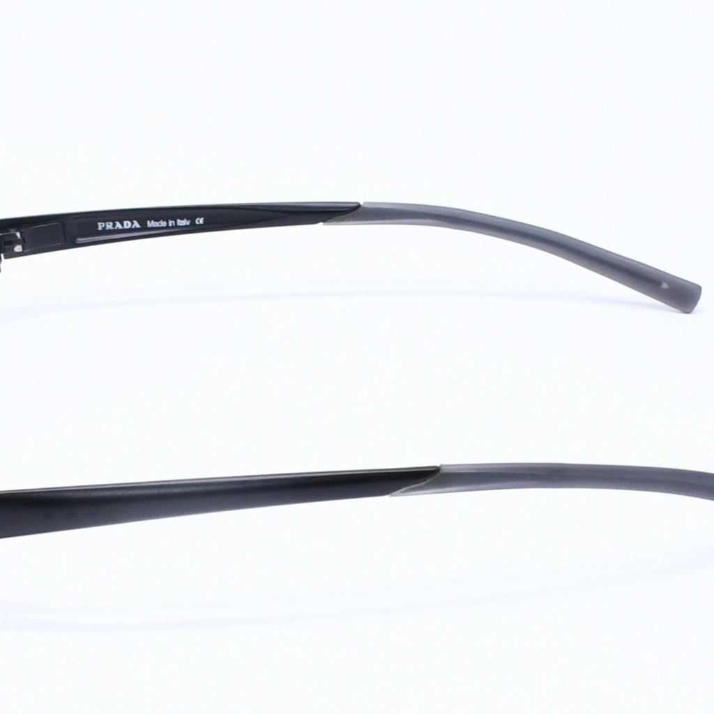 Prada Square Sunglasses Eyewear Metal Acetate Black — view 5