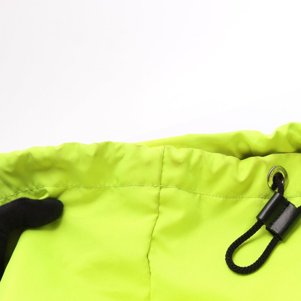 Saint Laurent Paris Backpack Hunting Rock Sac Neon Color Yellow Black Nylon