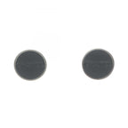 Chanel Earrings Logo Stainless Steel Leather