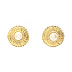 Chanel Earrings Round Gold