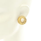 Chanel Earrings Round Gold