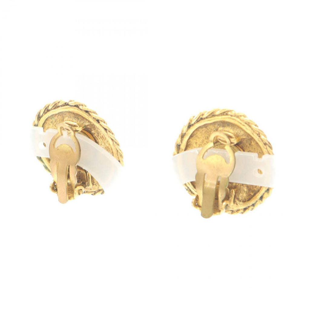 Chanel Earrings Round Gold