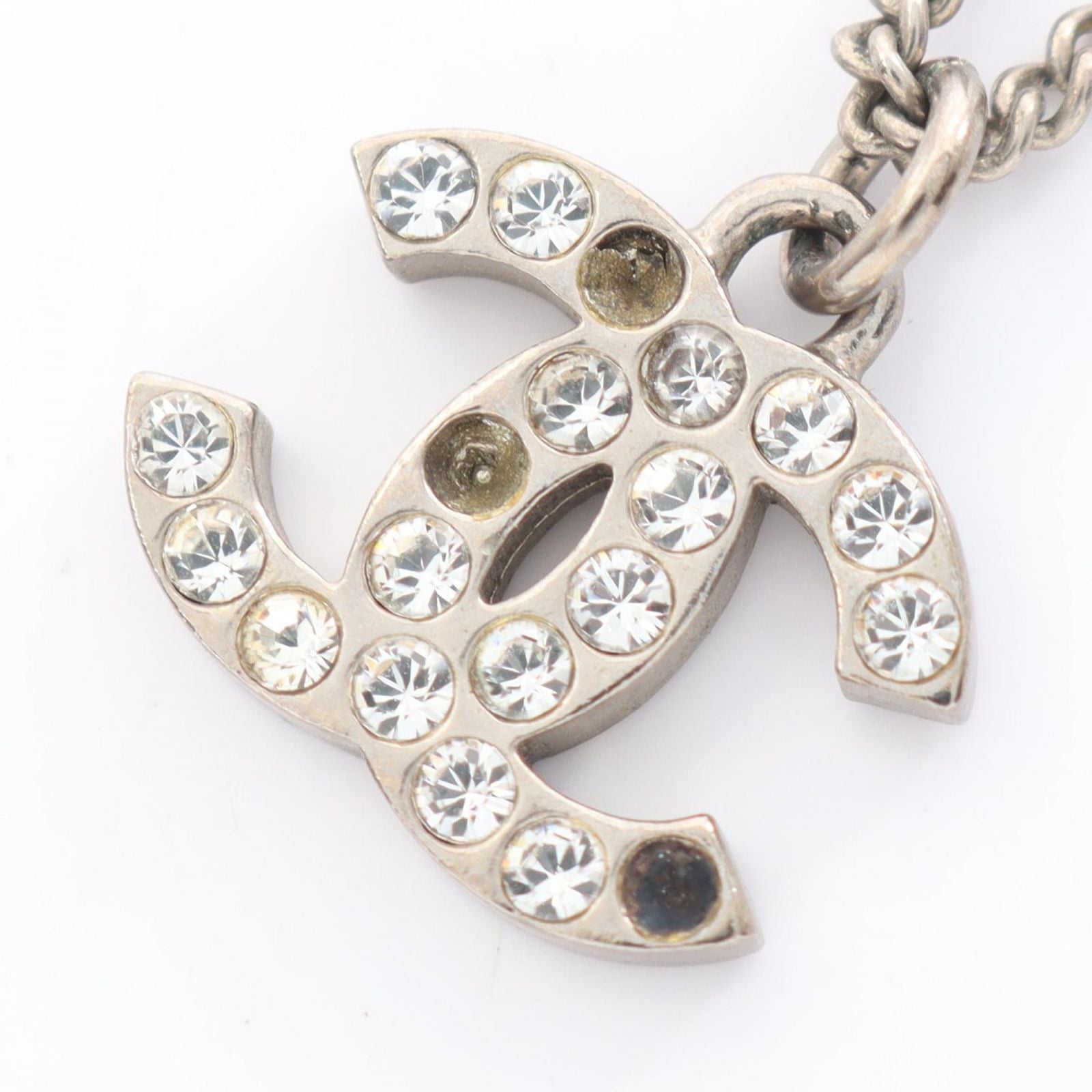 Chanel Necklace CC Logo Stainless Steel
