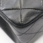 Chanel Shoulder Bag Mini Quilted 20 Black Lambskin