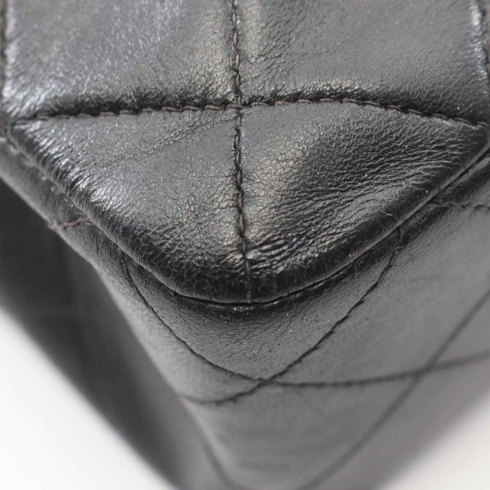 Chanel Shoulder Bag Mini Quilted 20 Black Lambskin
