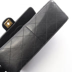 Chanel Shoulder Bag Mini Quilted 20 Black Lambskin