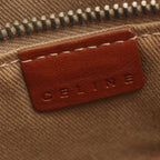 Celine Tote Bag Macadam Beige Brown Canvas Leather