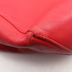 Celine Tote Bag Horizontal Cabas Red Leather