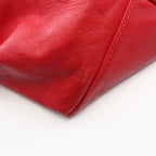 Celine Tote Bag Horizontal Cabas Red Leather