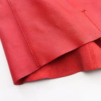 Celine Tote Bag Horizontal Cabas Red Leather