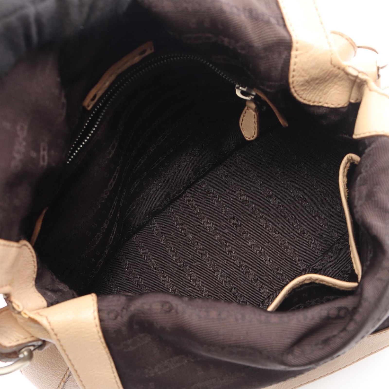 Celine Shoulder Bag Beige Leather