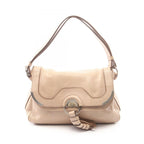 Celine Shoulder Bag Beige Leather