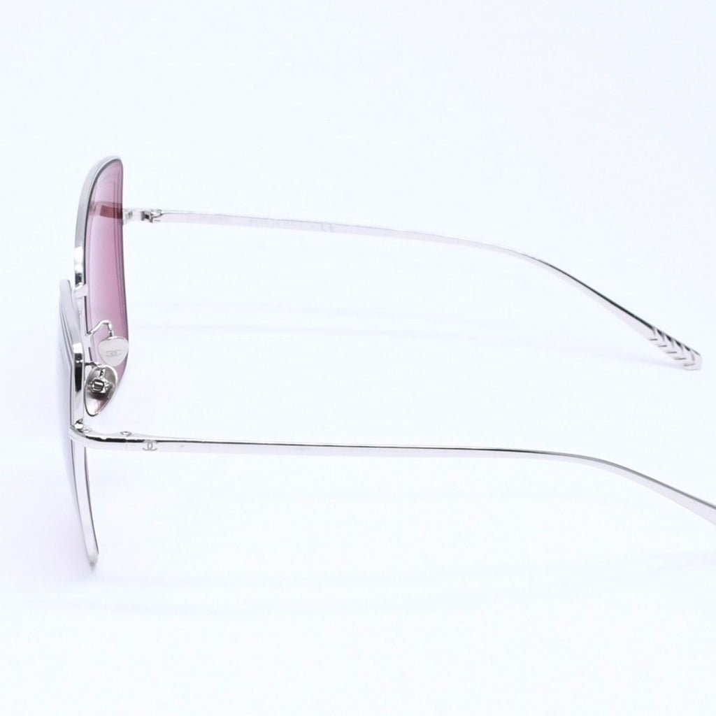Chanel Sunglasses Eyewear CC Logo Silver Wine — view 5