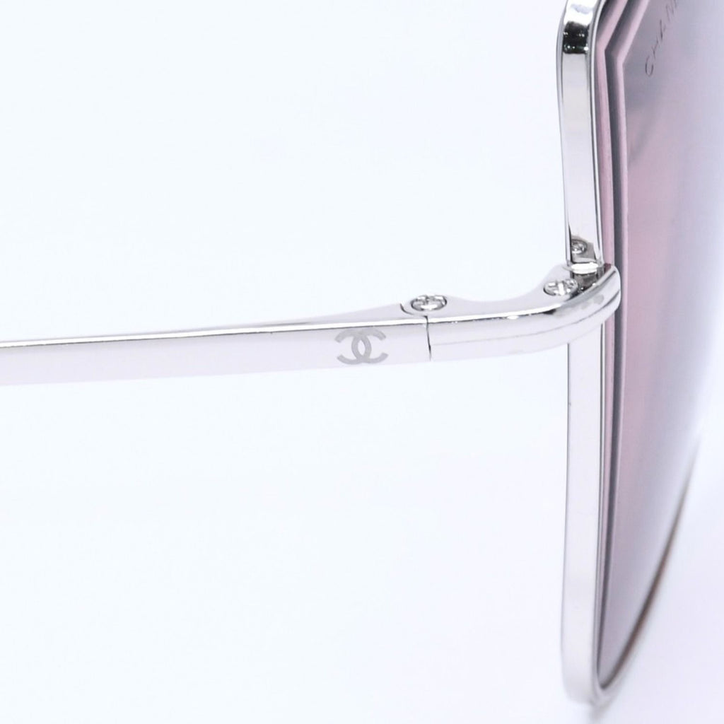 Chanel Sunglasses Eyewear CC Logo Silver Wine — view 7