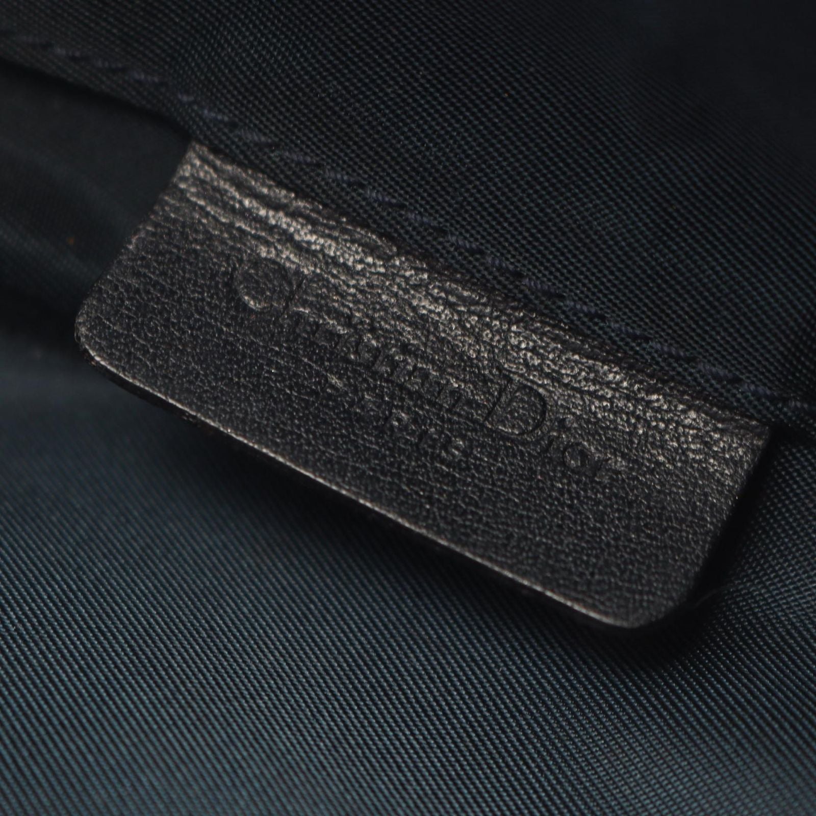 Dior Pouch Trotter Saddle Navy Canvas Leather