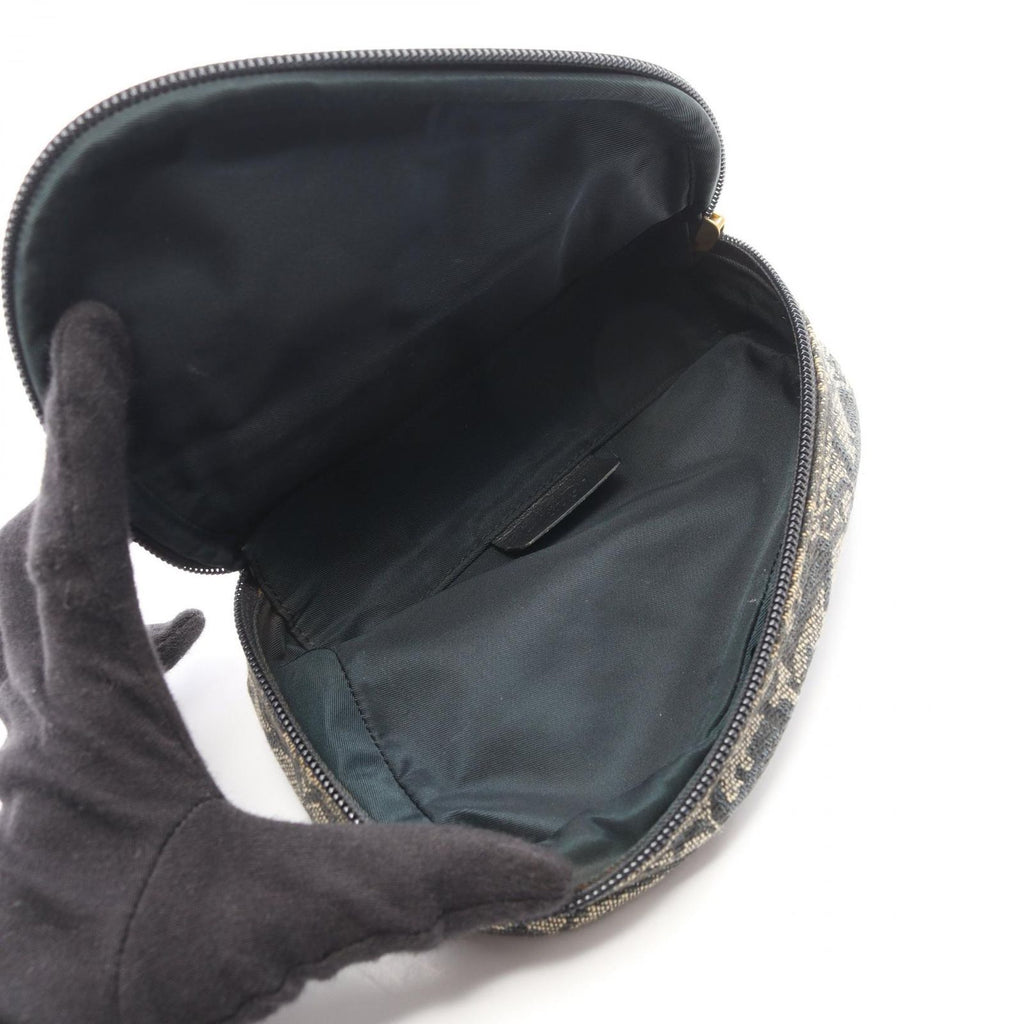 Dior Pouch Trotter Saddle Navy Canvas Leather