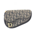 Dior Pouch Trotter Saddle Navy Canvas Leather