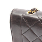 Chanel Shoulder Bag Quilted Diana Flap Black Lambskin Chain