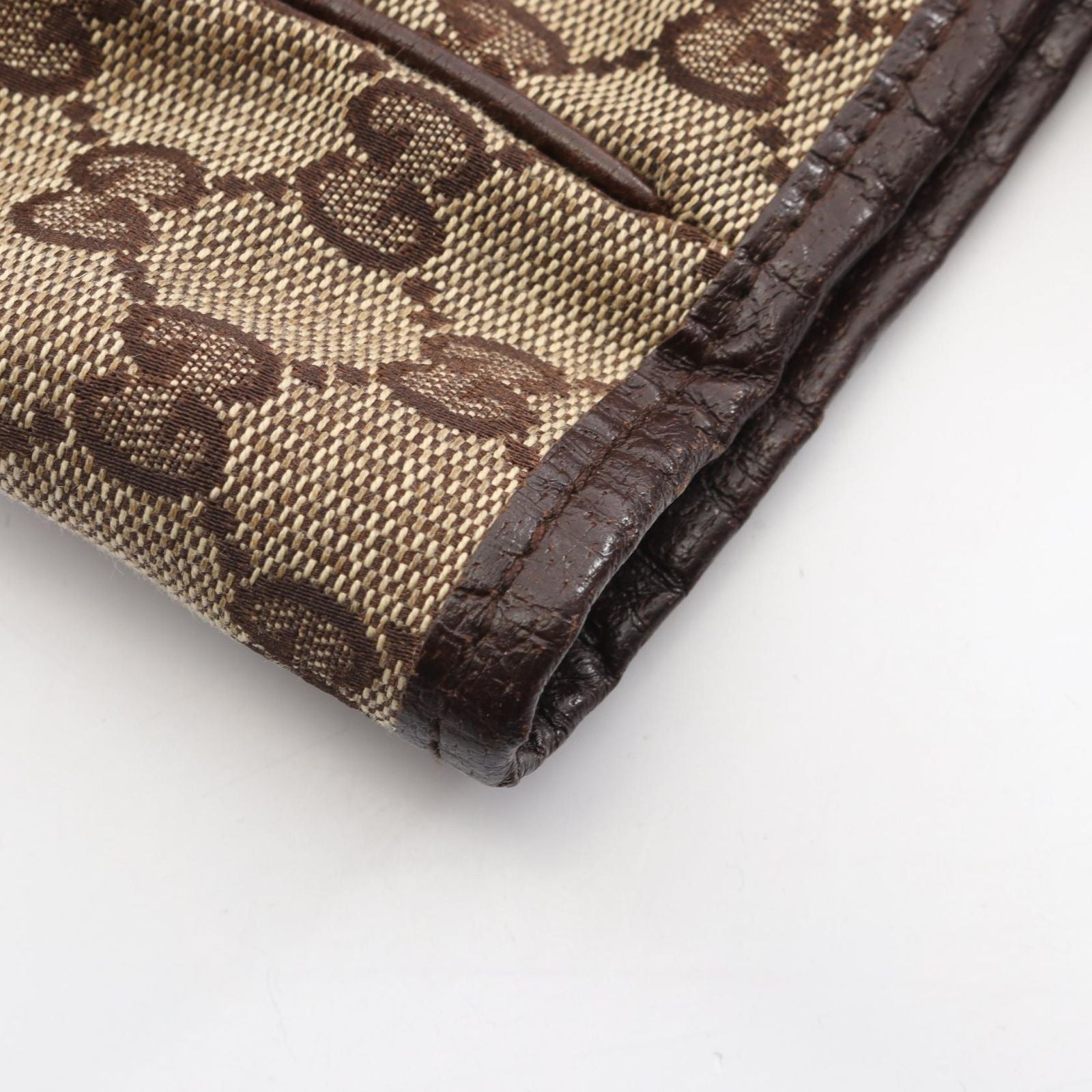 Gucci Handbag GG Canvas Horsebit Sherry Line Beige Brown Tote Bag