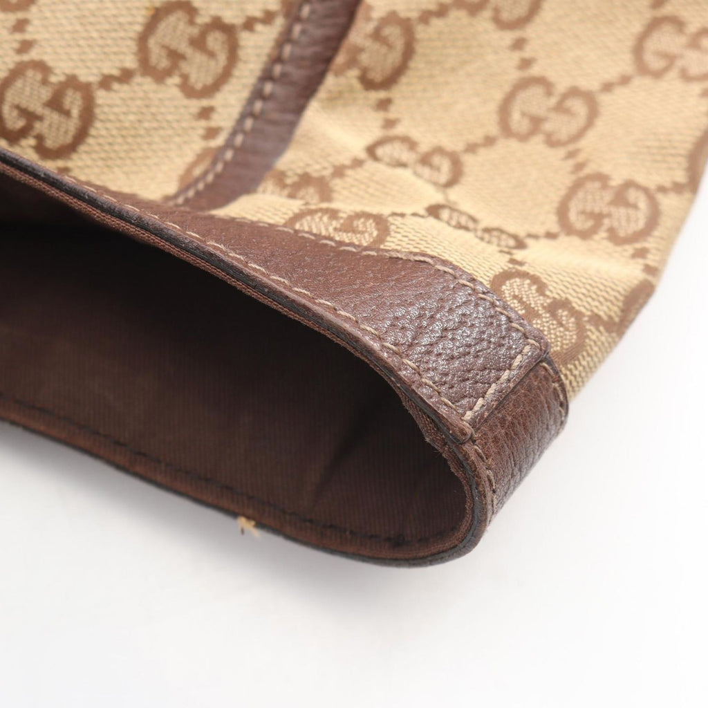 Gucci Tote Bag Abbey GG Canvas Beige Brown