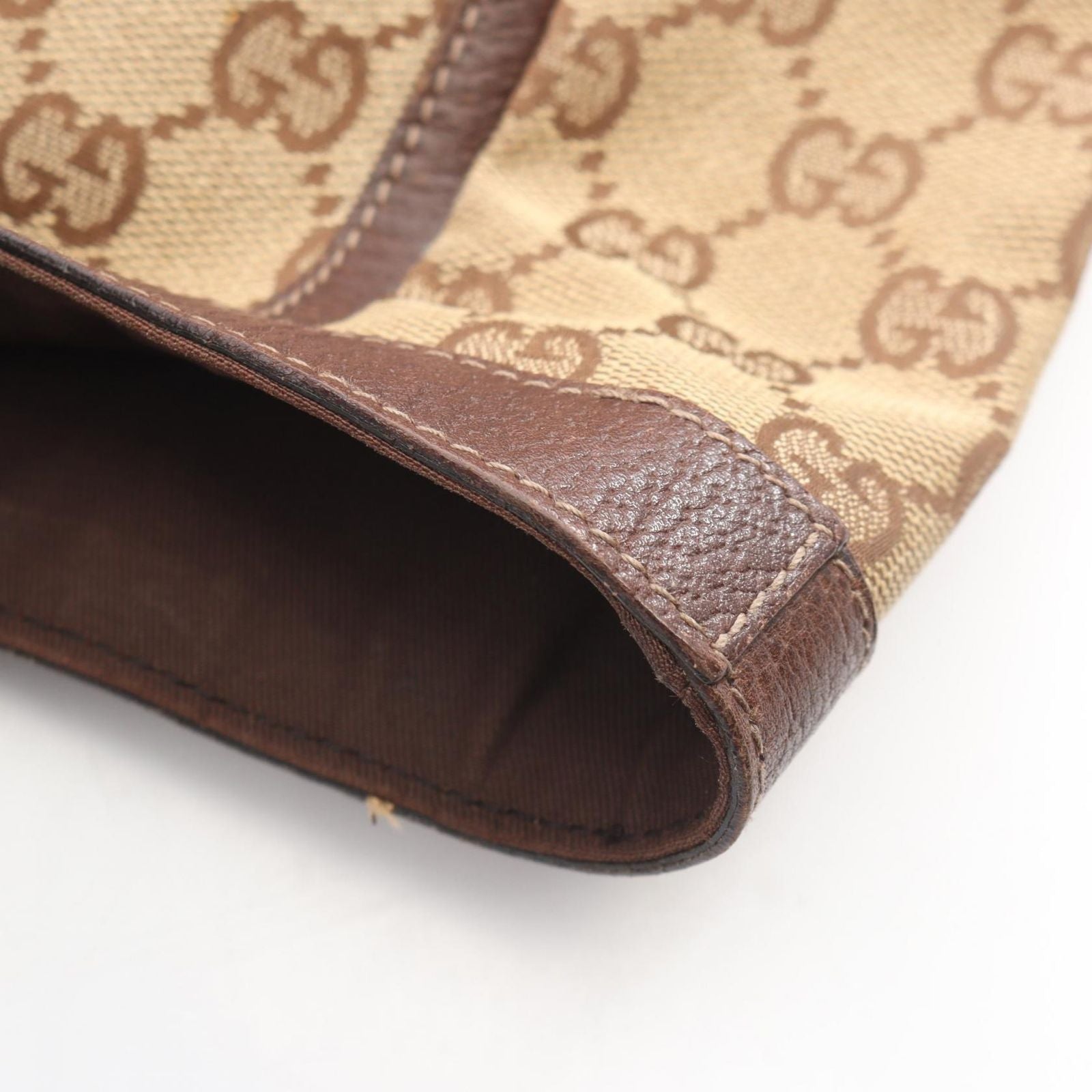 Gucci Tote Bag Abbey GG Canvas Beige Brown
