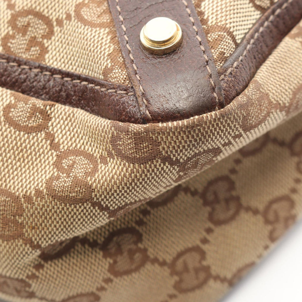Gucci Tote Bag Abbey GG Canvas Beige Brown