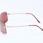 Dior Mini Motard Rimless Sunglasses Eyewear 36c Red Gold — view 5