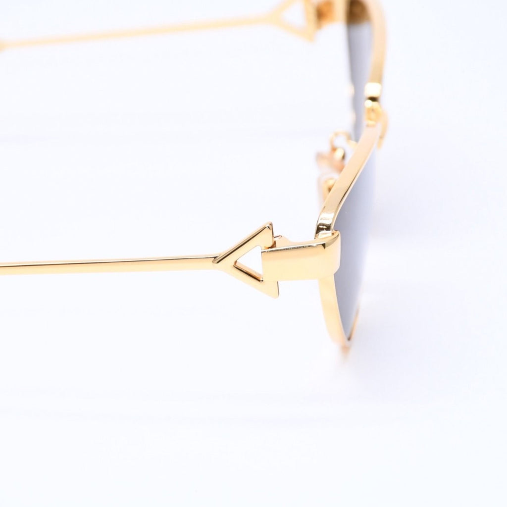 Bottega Veneta Sunglasses Eyewear 002 59 Black Gold Ivory — view 8