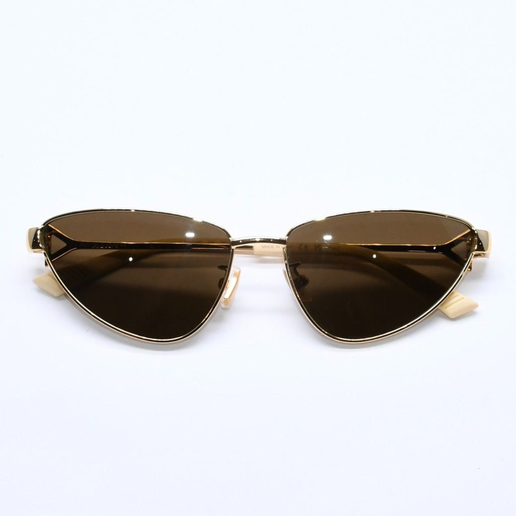 Bottega Veneta Sunglasses Eyewear 002 59 Black Gold Ivory