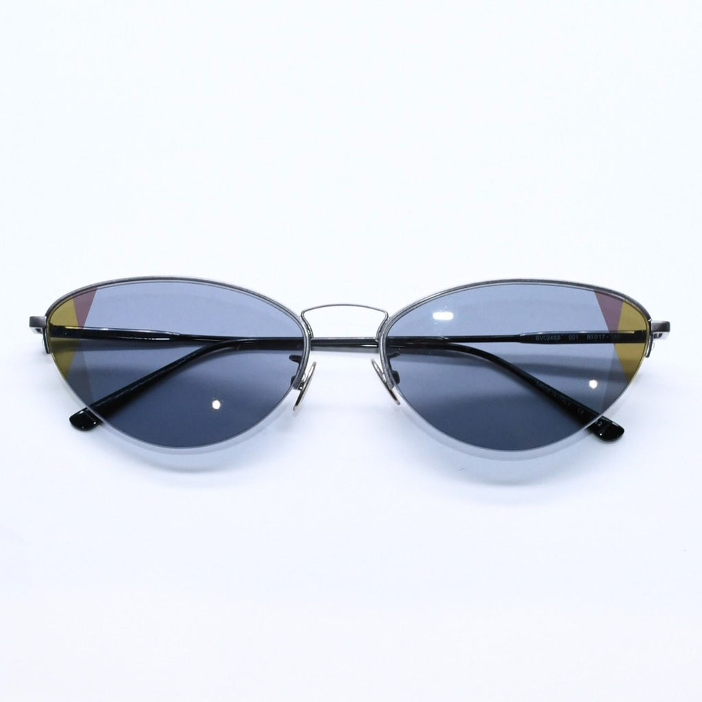 Bottega Veneta Half Rim Sunglasses Eyewear 001 60 Intrecciato — view 2