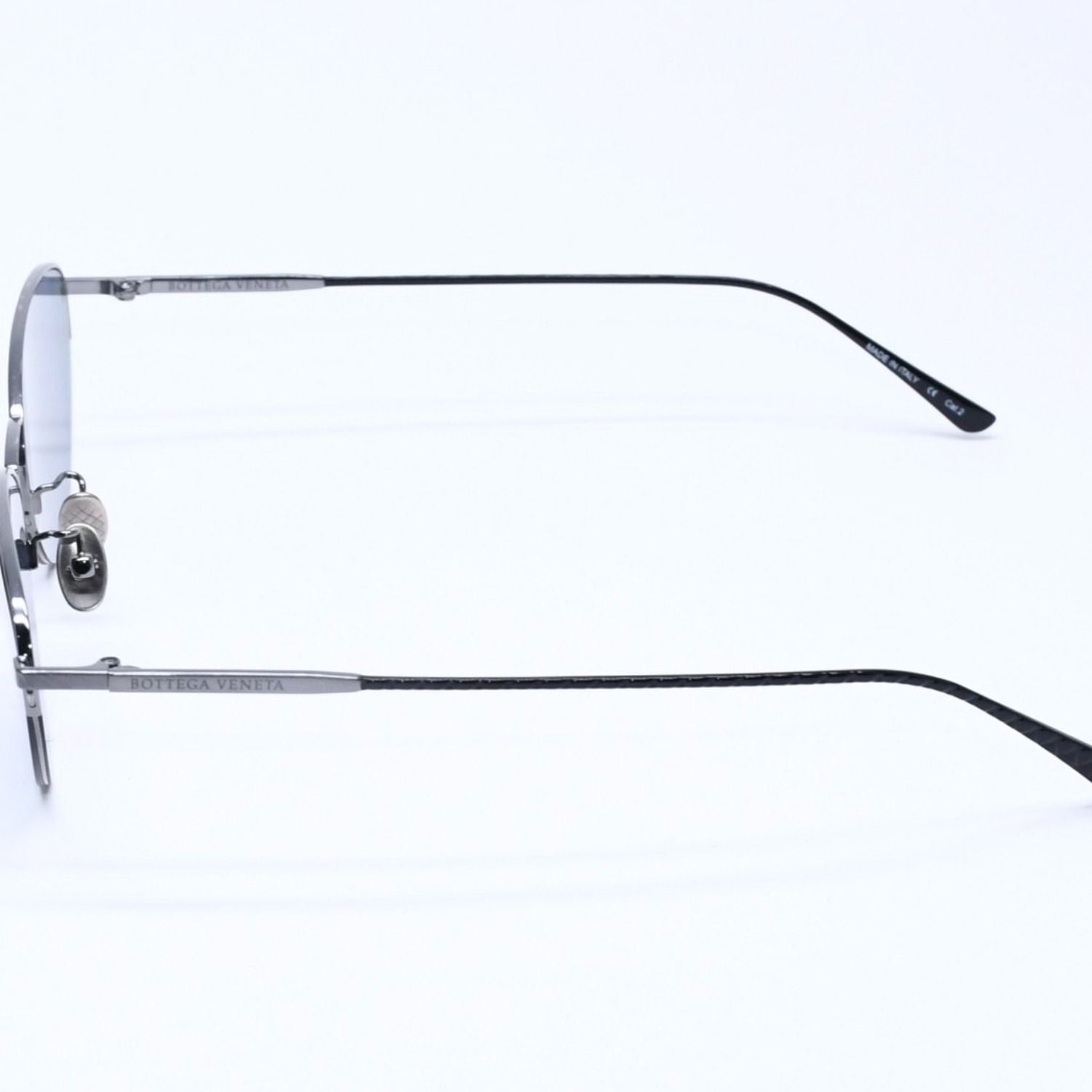 Bottega Veneta Half Rim Sunglasses Eyewear 001 60 Intrecciato — view 6