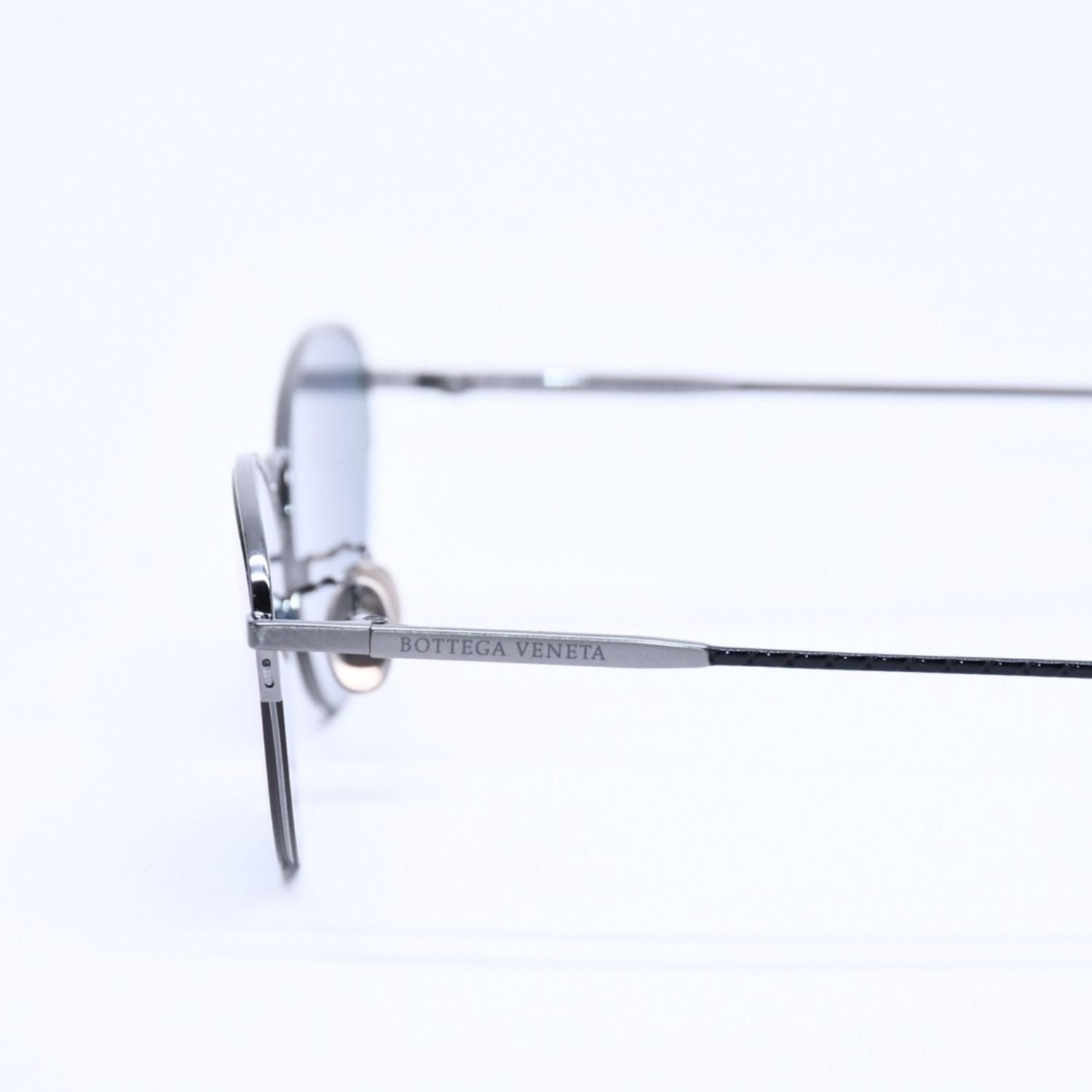 Bottega Veneta Half Rim Sunglasses Eyewear 001 60 Intrecciato — view 7