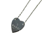 Gucci Trade Mark Heart Tag 925 Sterling Silver Pendant