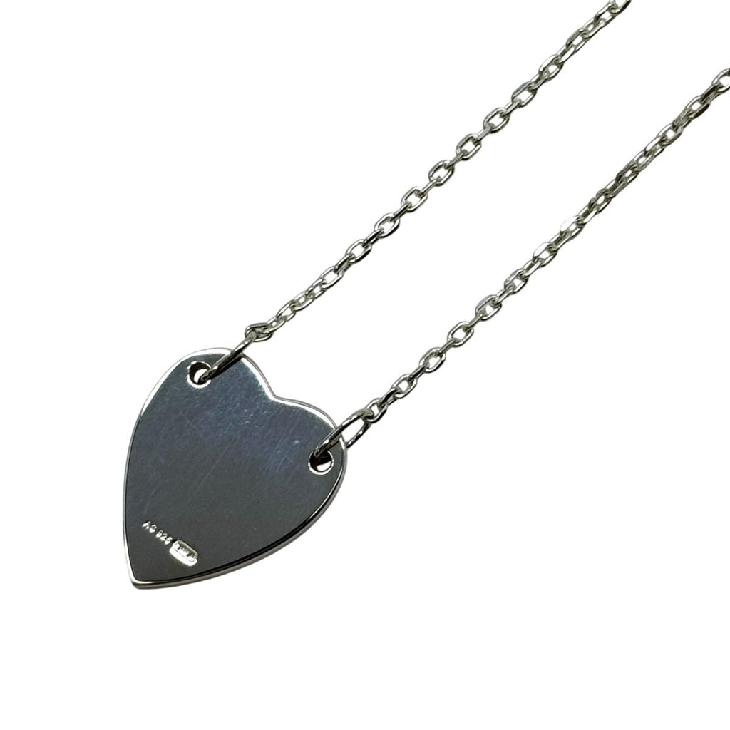 Gucci Trade Mark Heart Tag 925 Sterling Silver Pendant