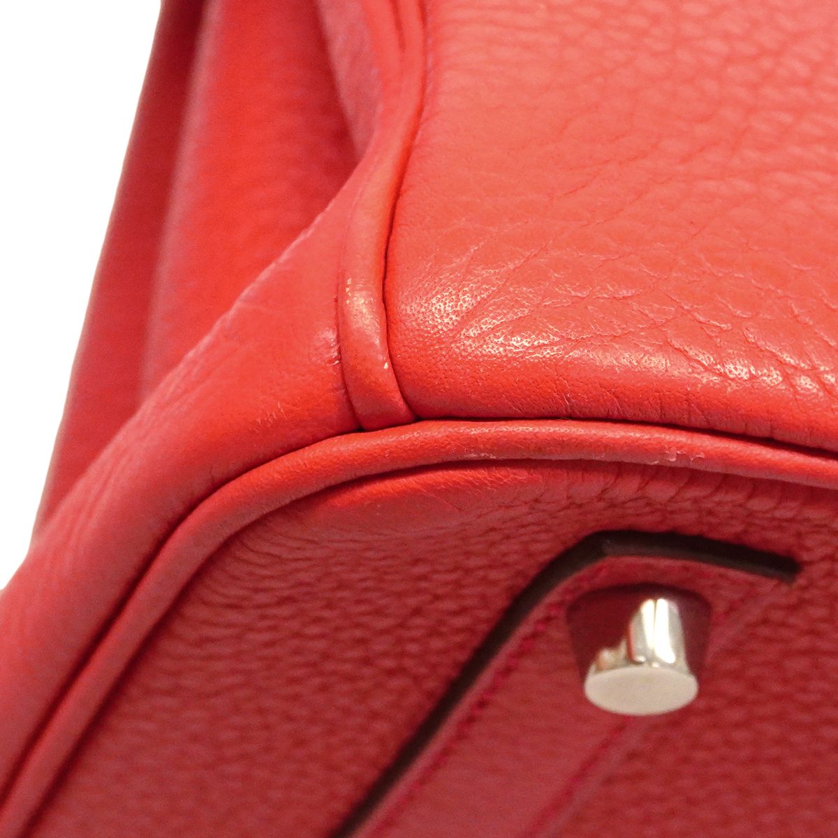 Hermes Handbag Birkin 30 Taurillon Clemence Bougainvillea Silver — view 6