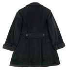Chanel Boutique Cashmere Double Coat CC Logo Button 40 Black — view 3