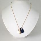 Hermes O'Kelly Gold Navy Necklace