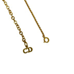 Dior Vintage Logo Motif Pendant Gold