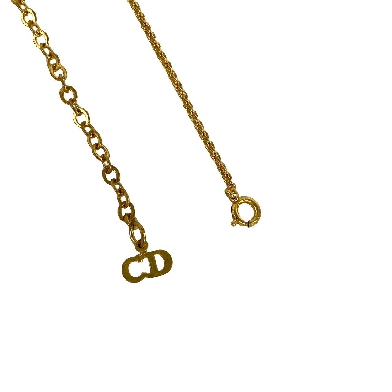 Dior Vintage Logo Motif Pendant Gold