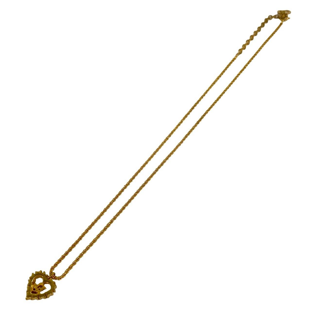 Dior Vintage Logo Motif Pendant Gold