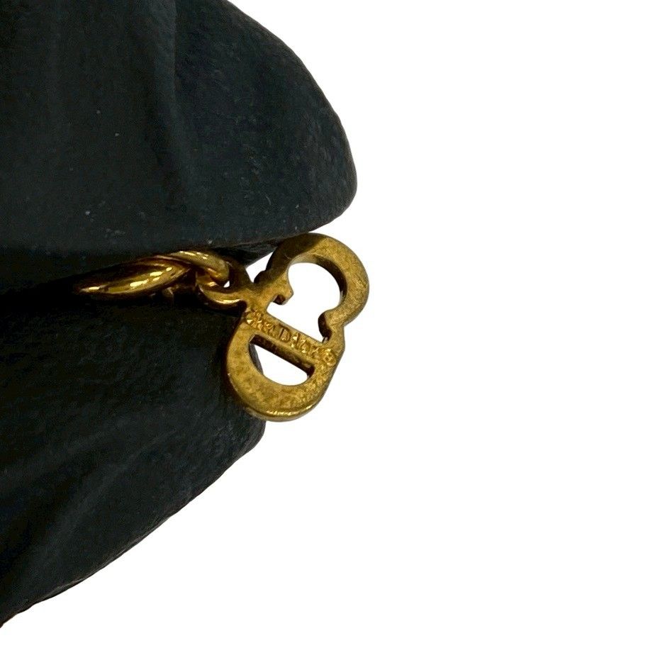 Dior Vintage Logo Motif Pendant Gold