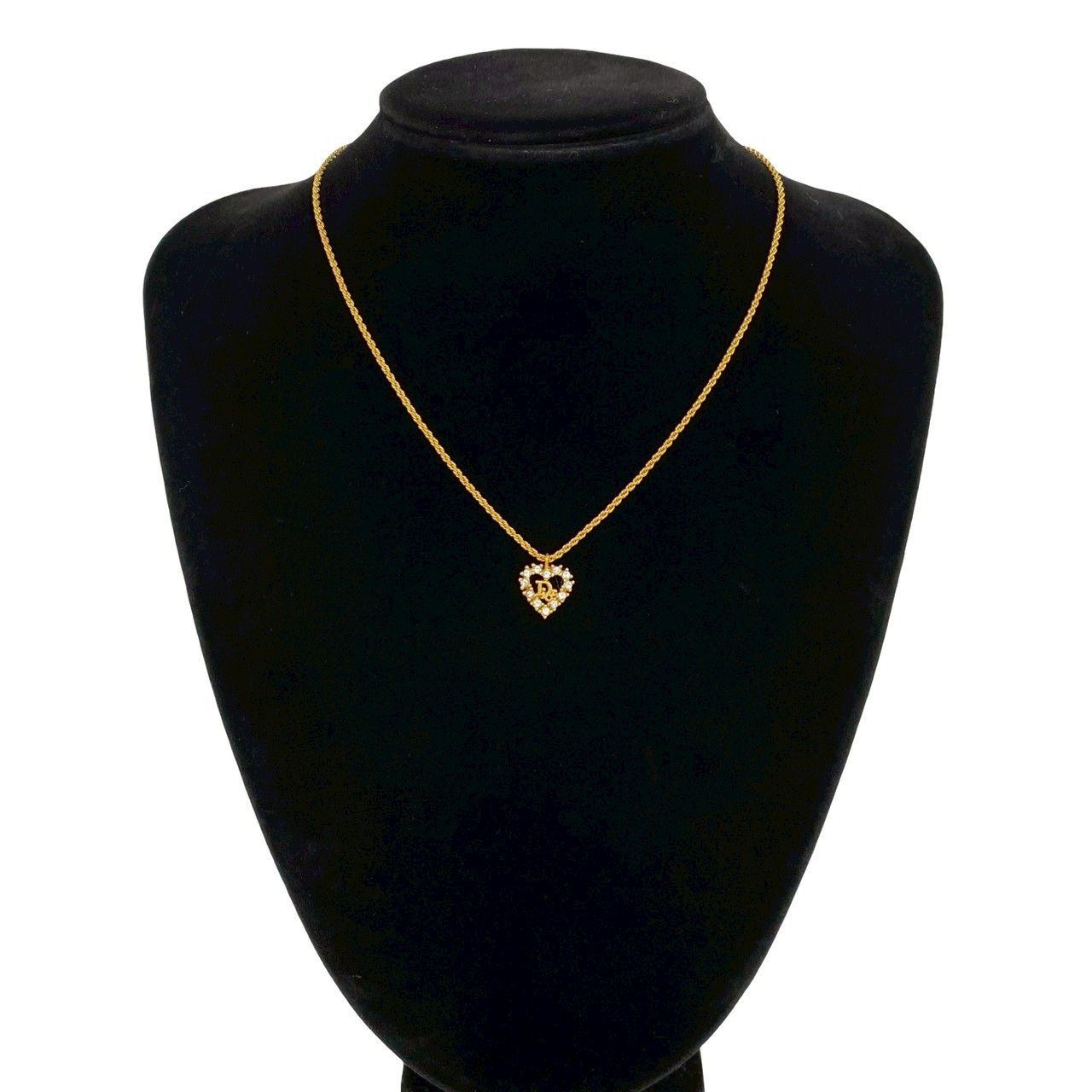 Dior Vintage Logo Motif Pendant Gold