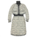 Chanel Silk Wool Docking Dress 34 Gray — view 2