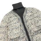 Chanel Silk Wool Docking Dress 34 Gray — view 4