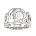 Celine Logo Ring Pt Platinum