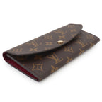 Louis Vuitton Monogram Portefeuille Emily Bifold Wallet Fuchsia