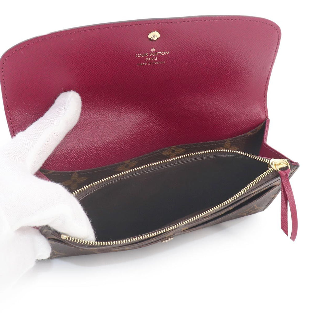 Louis Vuitton Monogram Portefeuille Emily Bifold Wallet Fuchsia