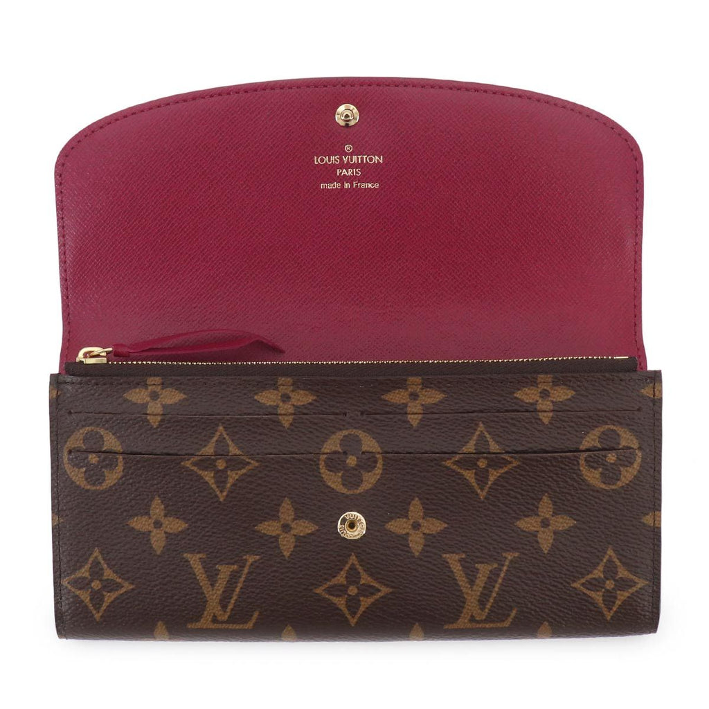 Louis Vuitton Monogram Portefeuille Emily Bifold Wallet Fuchsia
