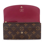 Louis Vuitton Monogram Portefeuille Emily Bifold Wallet Fuchsia